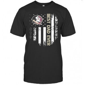 Florida State Seminoles Best Dad Ever American Flag T-Shirt